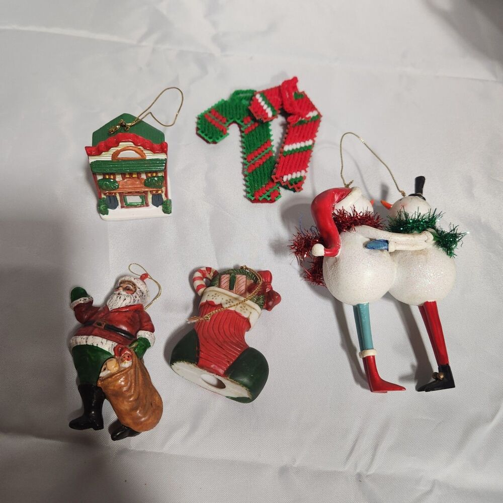 Assorted Christmas Ornaments Tree Decorations Holiday Decor